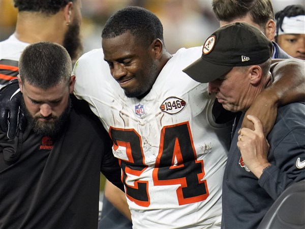 Browns running back Nick Chubb is believed to have only 1 torn