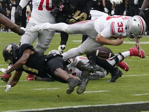 Hayden helps Ohio State overcome offensive injuries in 41-7 blowout at Purdue