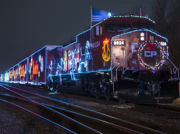 Festive holiday train to cross southeast Michigan far northwest