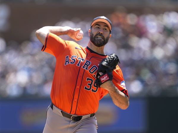 Ver­lander shuts out Tigers for 7 in­nings in Astros win