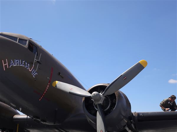 Flight museum offering rides on vintage World War II C-47 Skytrain