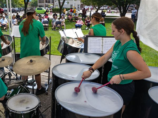 Photo Gallery: Glass City Steel Band plays at the Main Library