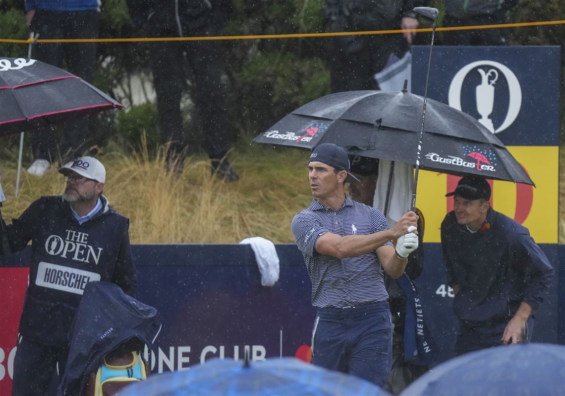 Horschel leads British Open on wild day of rain and big numbers at Royal  Troon | The Blade