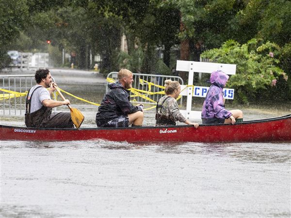 Tropical Storm Debby drenches Southeast as it drifts along the Atlantic coast