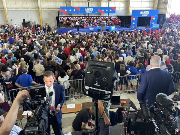 VP Kamala Harris and newly announced running mate head to Detroit